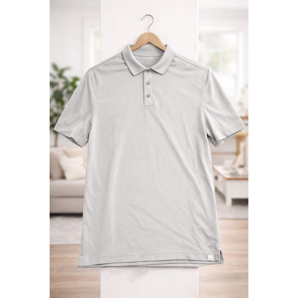 IZOD Gray Golf Shirt Size Large